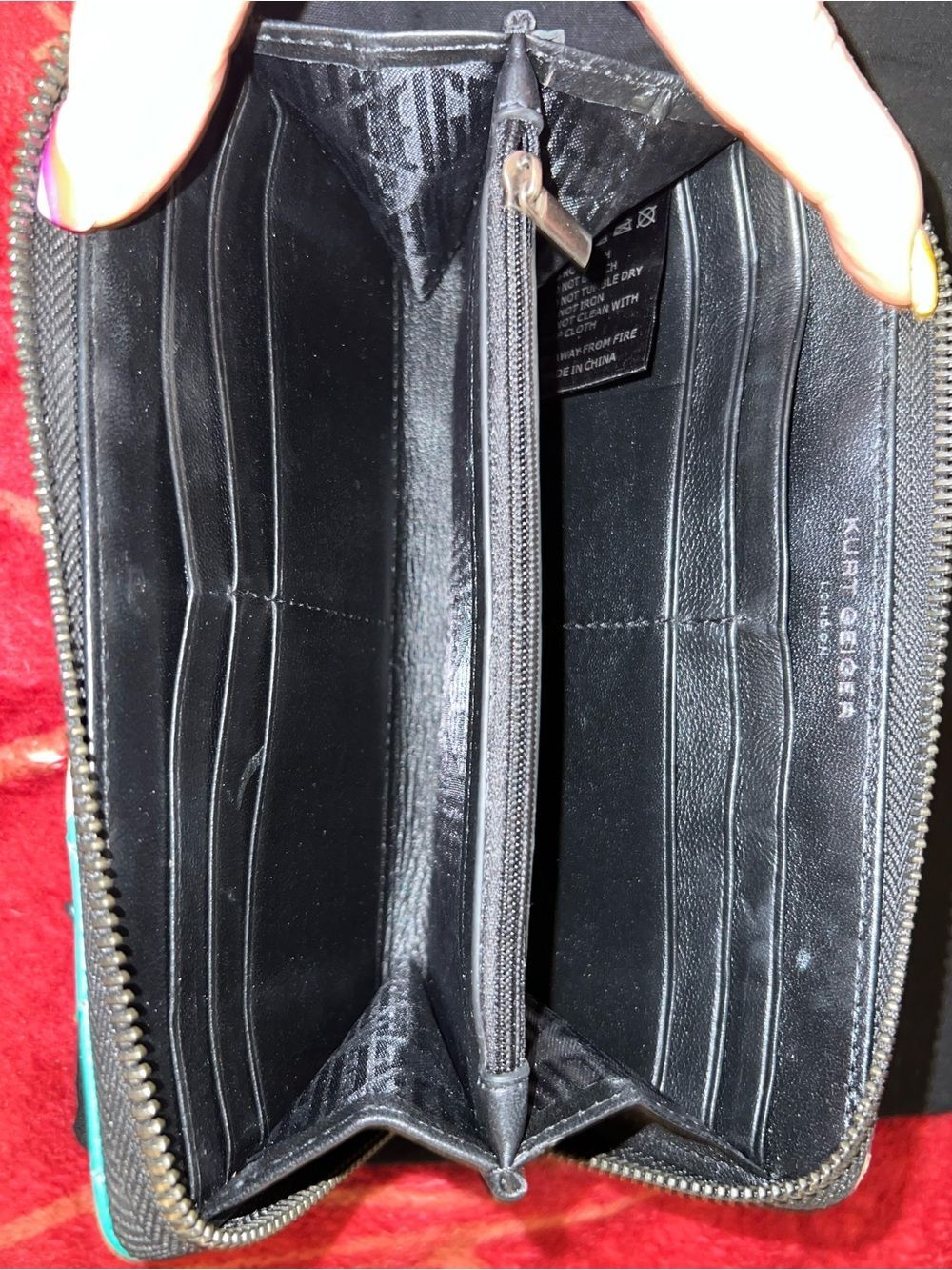 Kurt Geiger Multi-Color Quilted Patchwork Zip Wallet - Picture 8 of 8